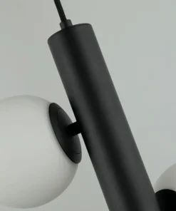 Best Sale Sklep Kaja Czarna lampa wisząca z białymi kloszami AZ4424 CORTEGA | Kaja czarny