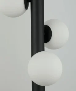 Best Sale Sklep Kaja Czarna lampa wisząca z białymi kloszami AZ4424 CORTEGA | Kaja czarny