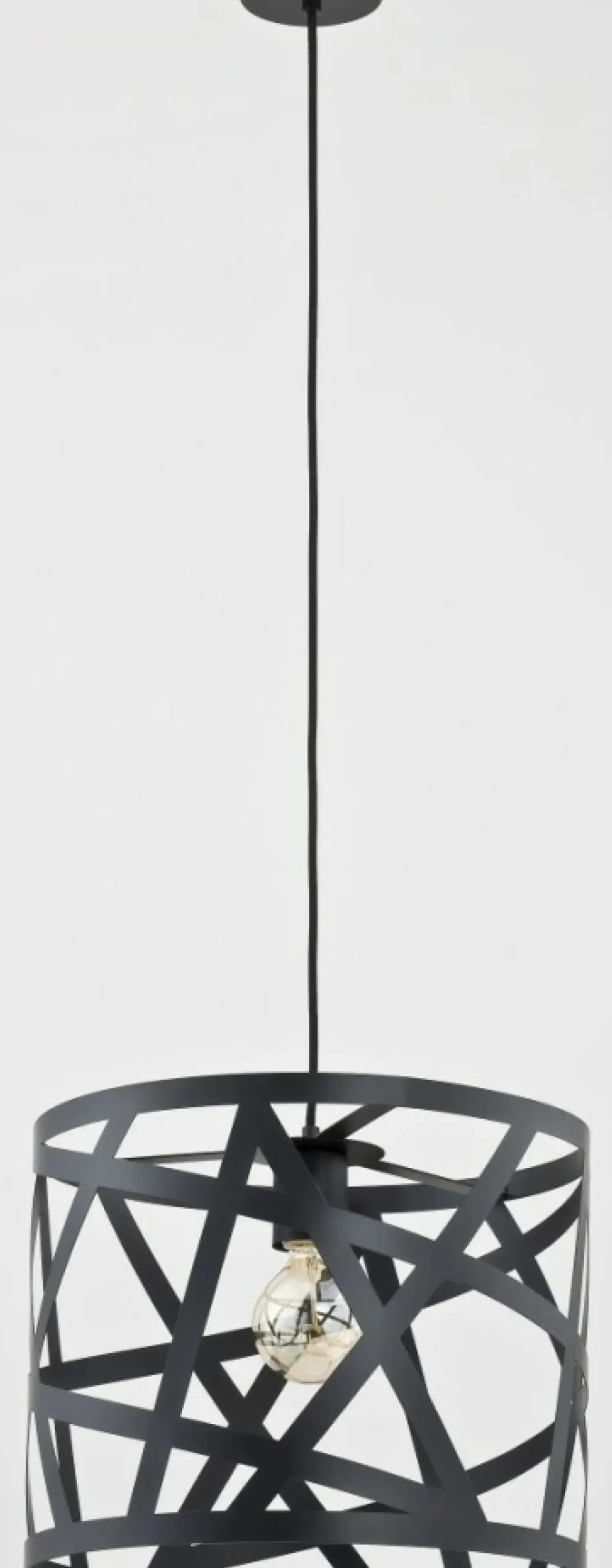 Shop Sklep Kaja Czarna lampa wisząca z designerskim kloszem AL 60310 | Kaja