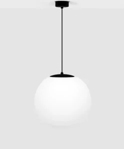 New Sklep Kaja Czarna lampa wisząca z dużym kloszem 30 cm K-4922 | Kaja Oświetlenie