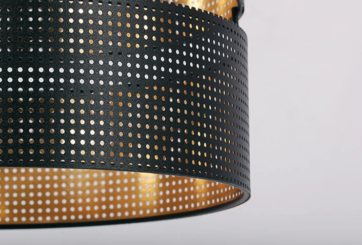 Czarna lampa wisząca z dwuczęściowym abażurem K-5220 z serii ZIMBO*Sklep Kaja Shop