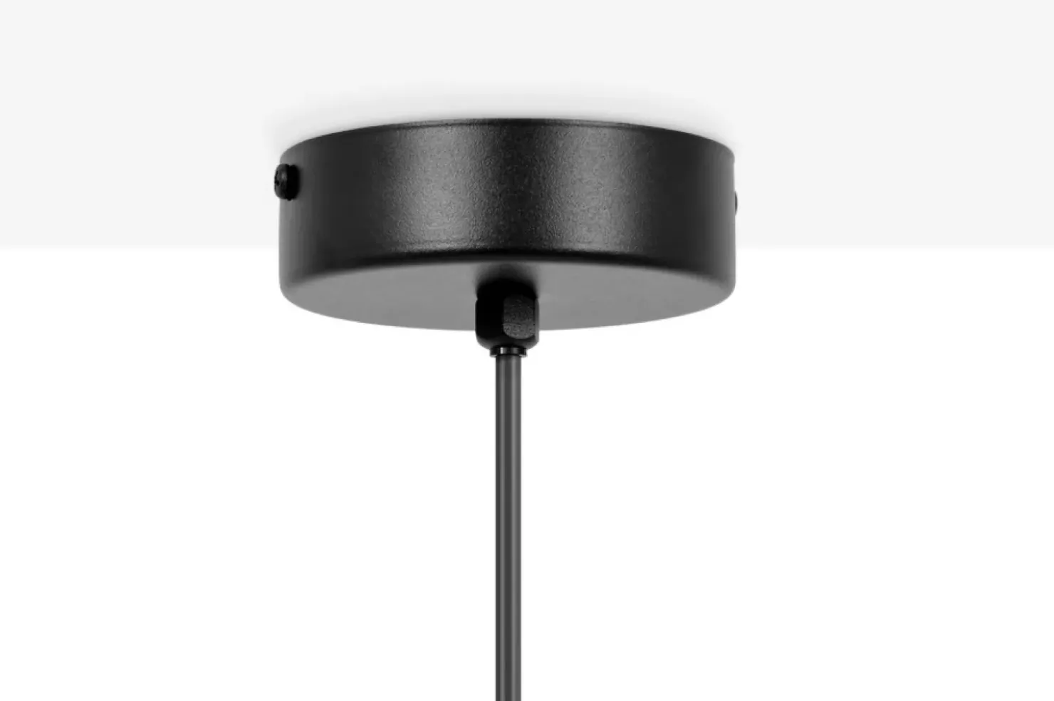 Czarna lampa wisząca z dwuczęściowym abażurem K-5220 z serii ZIMBO*Sklep Kaja Shop