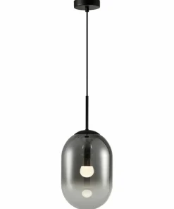 Fashion Sklep Kaja Czarna lampa wisząca z dymionym kloszem ML0323 ALIAS | Kaja