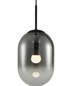 Fashion Sklep Kaja Czarna lampa wisząca z dymionym kloszem ML0323 ALIAS | Kaja