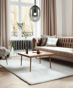 Fashion Sklep Kaja Czarna lampa wisząca z dymionym kloszem ML0323 ALIAS | Kaja