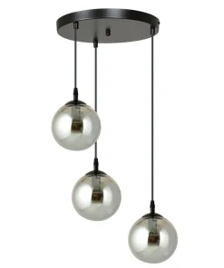Cheap Sklep Kaja Czarna lampa wisząca z kloszami do salonu 712/3PREM | Kaja Oświetlenie