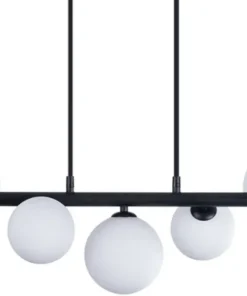 Sale Sklep Kaja Czarna lampa wisząca z kloszami kulami AZ4406 SYBILLA | Kaja czarny