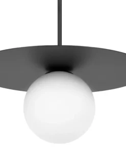 Store Sklep Kaja Czarna lampa wisząca z kloszem kulką ⌀10 cm K-5436 z serii ROBIN