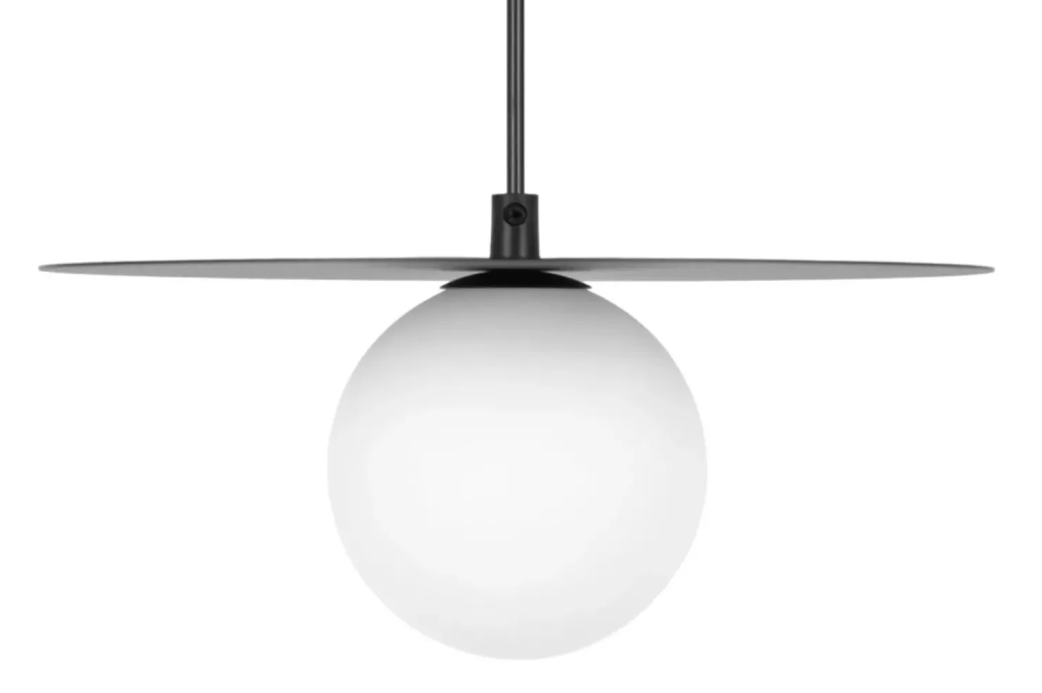 Store Sklep Kaja Czarna lampa wisząca z kloszem kulką ⌀10 cm K-5436 z serii ROBIN
