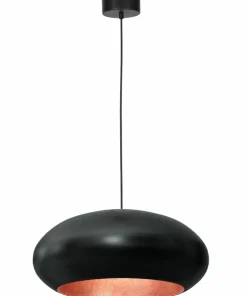 Outlet Sklep Kaja Czarna lampa wisząca z nietuzinkowym kloszem LX 1623 z serii COMPO