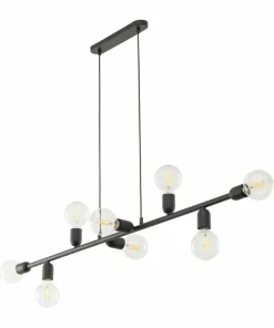 Shop Sklep Kaja Czarna lampa wisząca z oprawkami na żarówki E27 TK 5722 z serii PORTO czarny