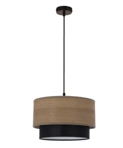 New Sklep Kaja Czarna lampa wisząca z podwójnym abażurem 31-21656 z serii RUBEN | Kaja Oświetle