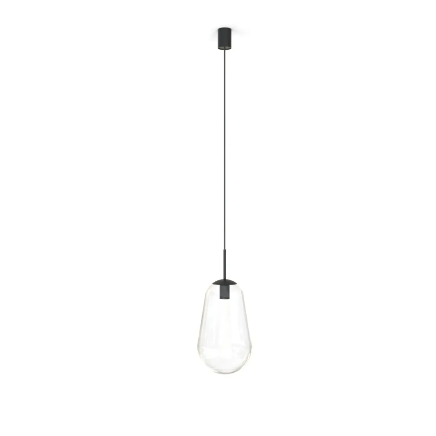Best Sale Sklep Kaja Czarna lampa wisząca, z regulowaną wysokością 7798 | Kaja Oświetlenie transparentny