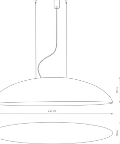 Shop Sklep Kaja Czarna lampa wisząca z szerokim kloszem 7926 | Kaja Oświetlenie czarny
