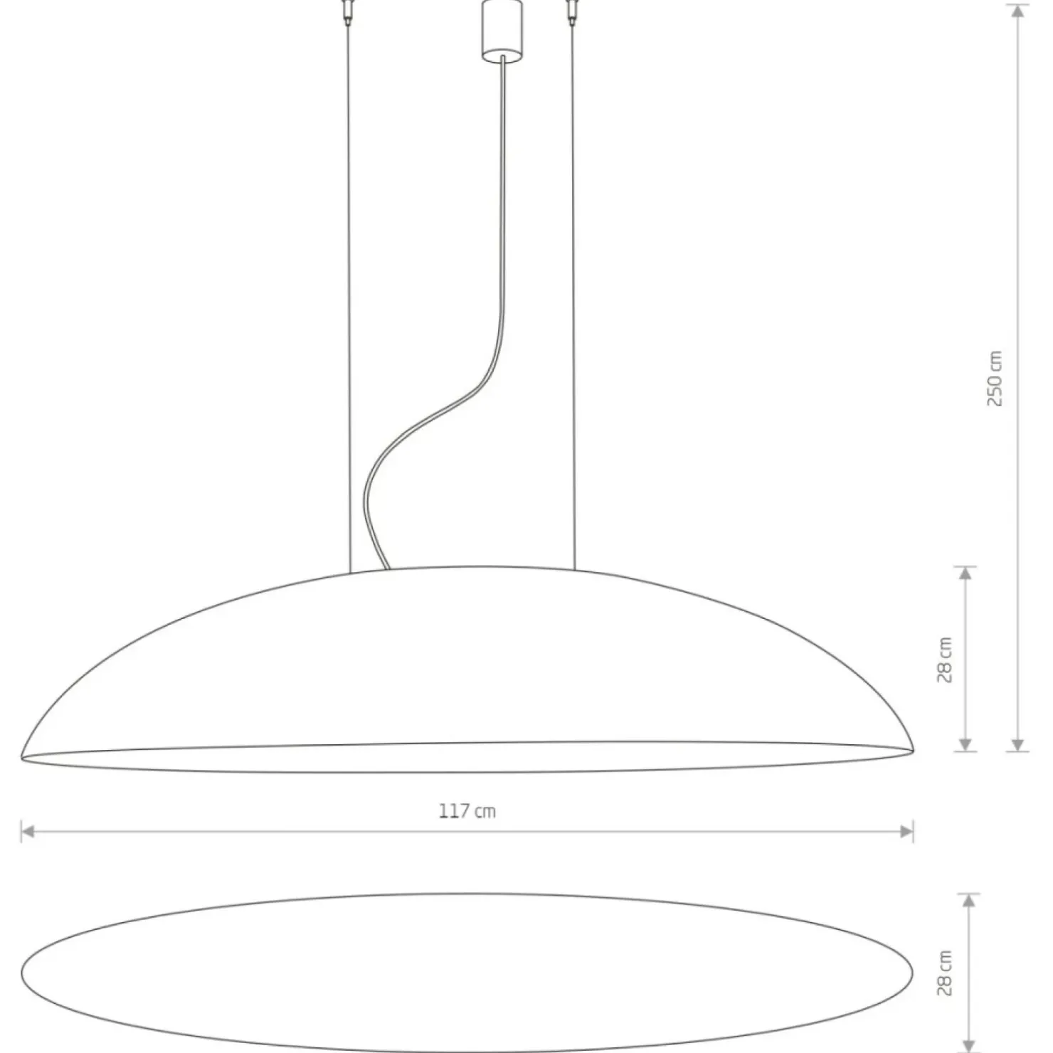 Shop Sklep Kaja Czarna lampa wisząca z szerokim kloszem 7926 | Kaja Oświetlenie czarny