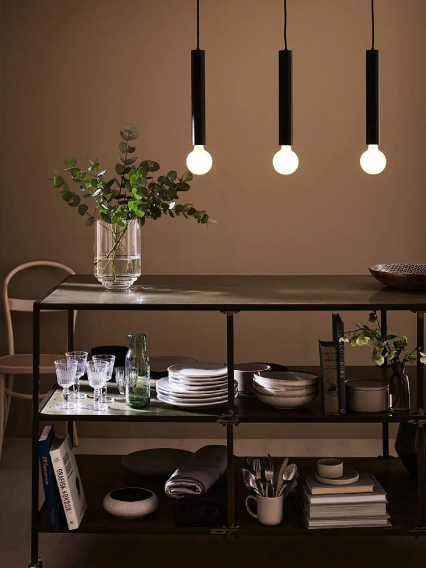 Best Sale Sklep Kaja Czarna lampa wisząca z trzema źródłami światła 108262 | Kaja