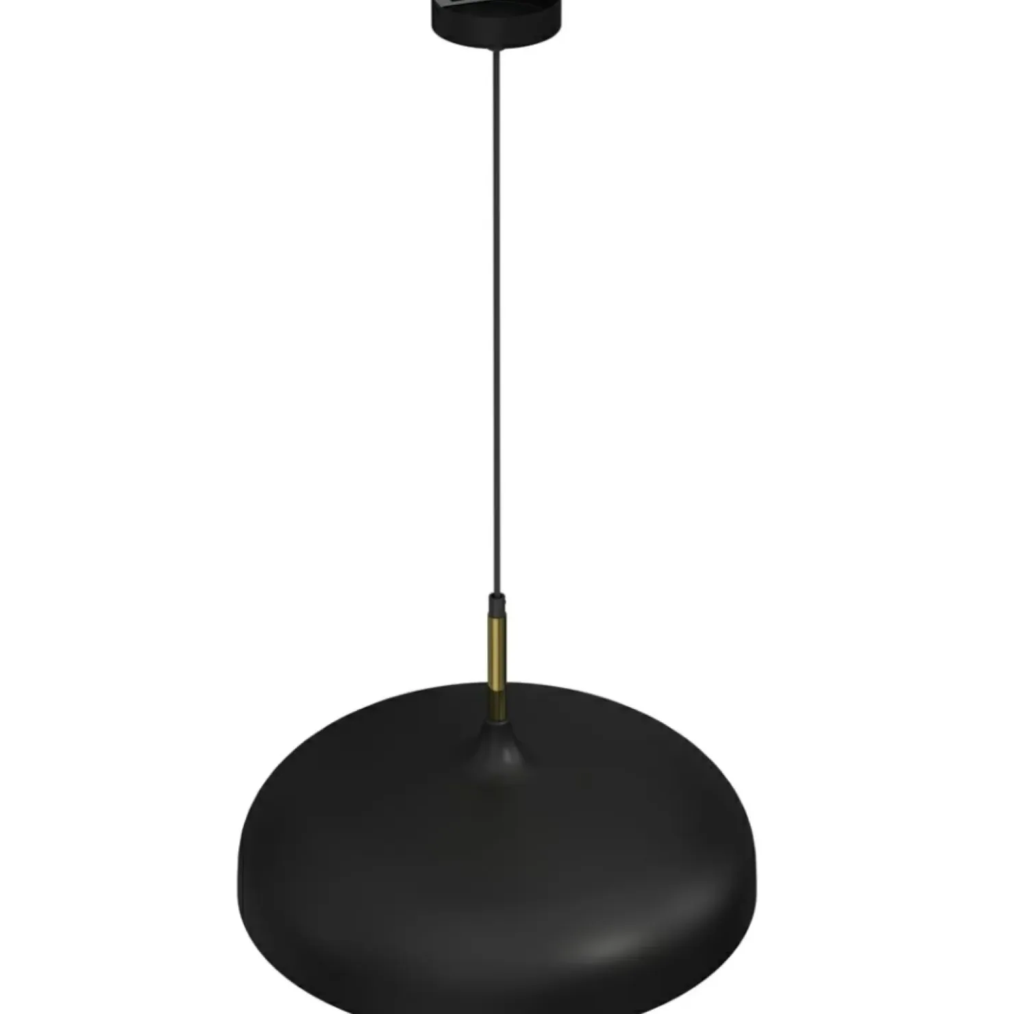 Fashion Sklep Kaja Czarna lampa wisząca ze złotymi elementami MLP7898 z serii LINCOLN | Kaja Oświet
