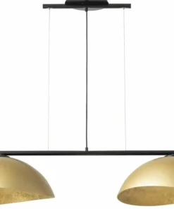 Shop Sklep Kaja Czarna lampa wisząca ze złotymi kopułami SIG 40580 SOLAR | Kaja