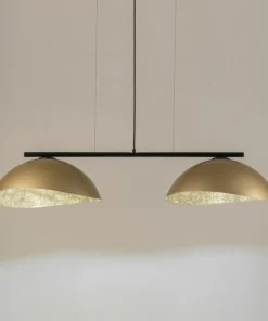 Shop Sklep Kaja Czarna lampa wisząca ze złotymi kopułami SIG 40580 SOLAR | Kaja