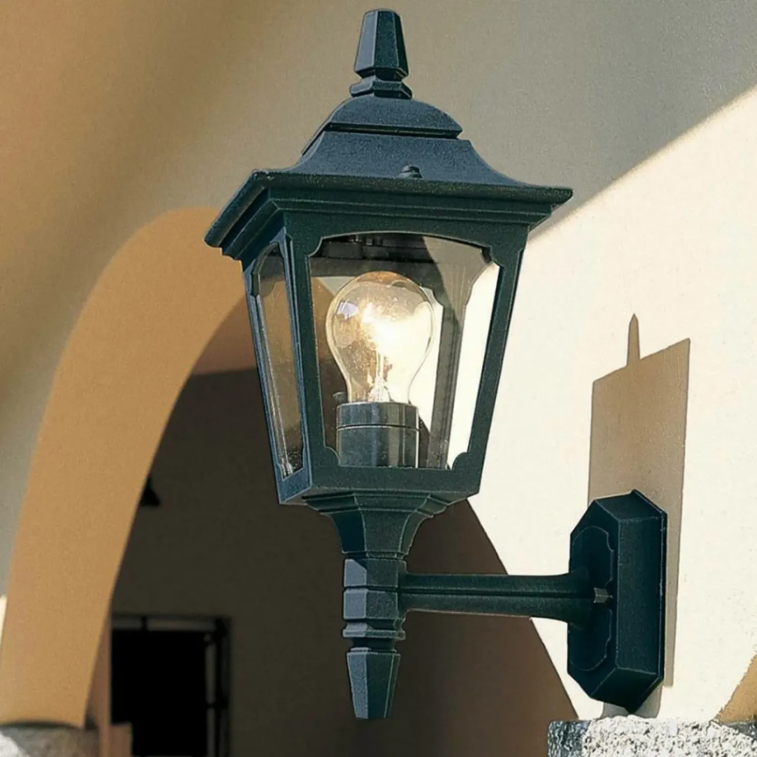 Czarna lampa zewnętrzna, ścienna CPM1-BLACK z serii CHAPEL MINI*Sklep Kaja Hot