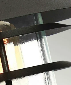 Czarna lampa zewnętrzna, niska HELSINGOR-PED-BK z serii HELSINGOR*Sklep Kaja Cheap