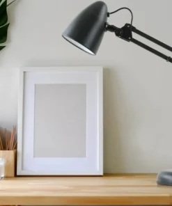 Czarna lampka biurkowa w stylu kreślarskim TB-29928-BK z serii NOTA*Sklep Kaja Flash Sale