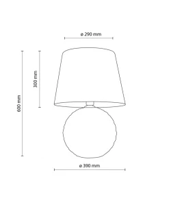 Czarna lampka na szafkę nocną TK 16047 SANTANA BLACK | Kaja*Sklep Kaja Outlet