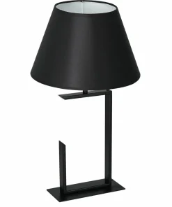 Czarna lampka stołowa na jedną żarówkę LX 3409 z serii TABLE LAMPS*Sklep Kaja Discount
