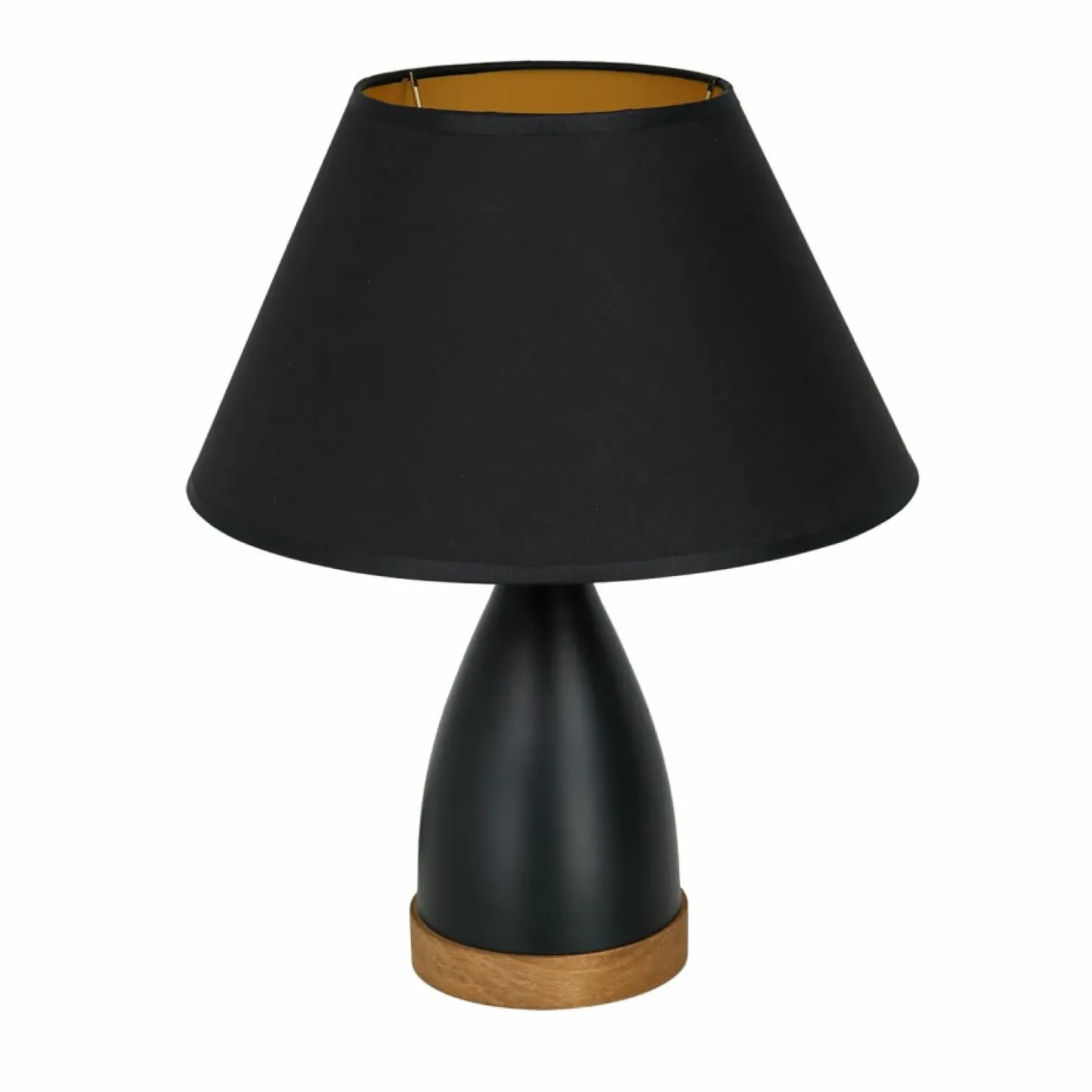 Czarna lampka stołowa na szafkę nocną LX 3725 z serii TABLE LAMPS*Sklep Kaja Sale