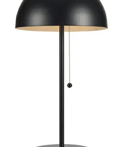 Czarna lampka stołowa z szerokim kloszem 108258 | Kaja Oświetlenie*Sklep Kaja Outlet