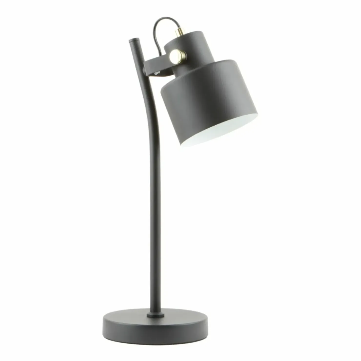 Czarna lampka w stylu industrialnym, do biura A2038-SBK DRACO | Kaja*Sklep Kaja Store