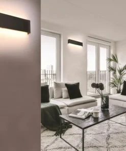 Czarna, ledowa lampa ścienna do salonu 83cm AZ5342 GALASSO | Kaja*Sklep Kaja New