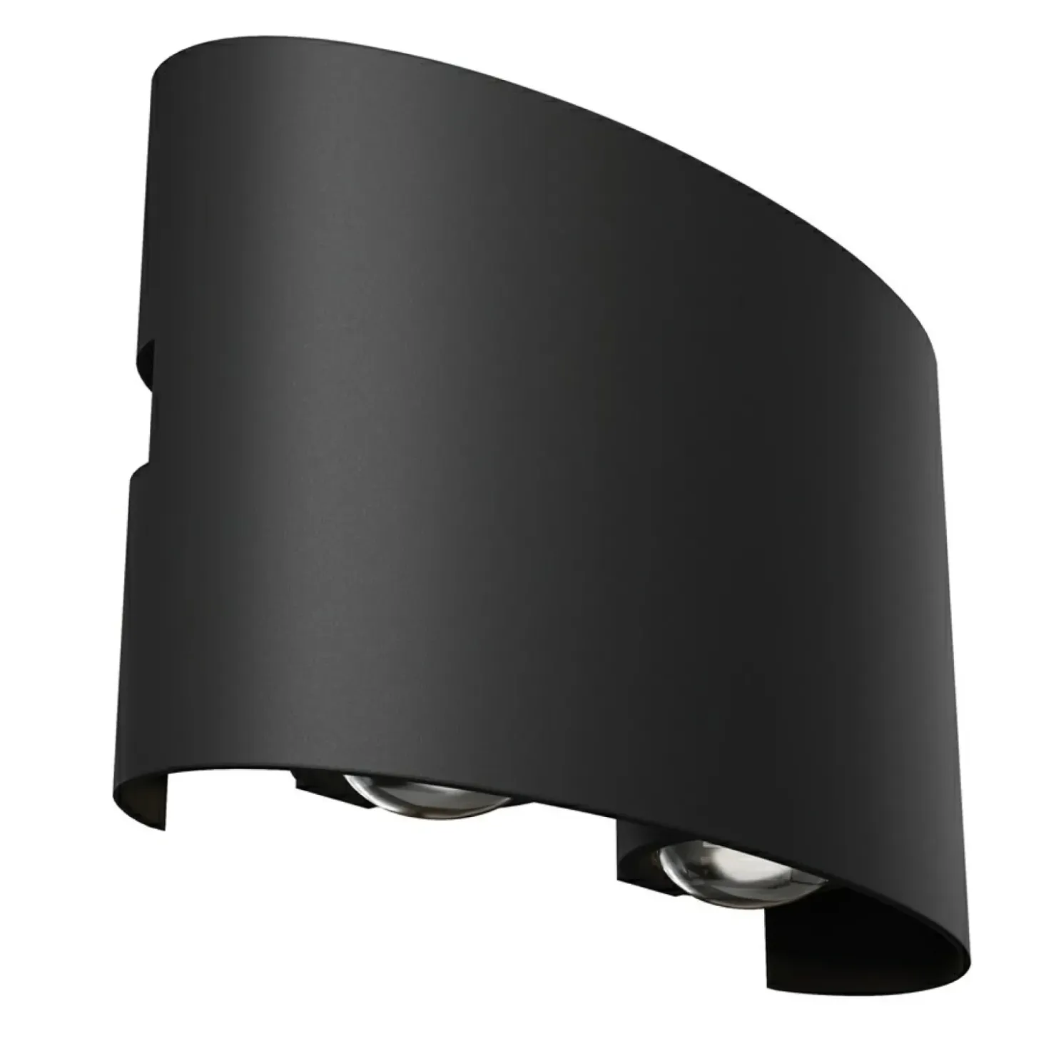 Czarna, ledowa lampa ścienna na elewację 12cm O417WL-L4B3K STRATO*Sklep Kaja Shop