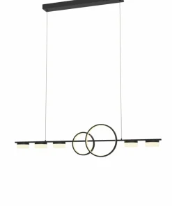 Outlet Sklep Kaja Czarna, ledowa lampa do oświetlenia stołu WF 7030-702 MESSINA | Kaja czarnymat