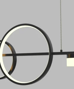 Outlet Sklep Kaja Czarna, ledowa lampa do oświetlenia stołu WF 7030-702 MESSINA | Kaja czarnymat