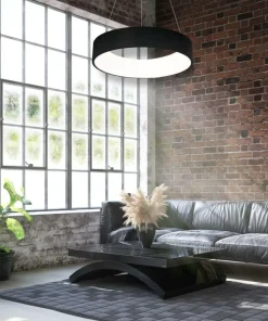 Cheap Sklep Kaja Czarna, ledowa lampa wisząca, nad stół ML6358 z serii OHIO | Kaja Oświetlenie