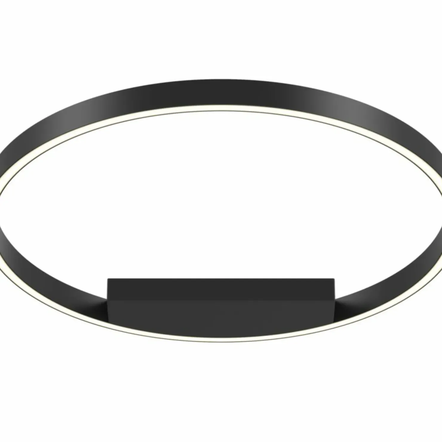 Czarna, ledowa lampa wisząca, Ø60cm MOD058CL-L35B4K z serii RIM | Kaja*Sklep Kaja Best