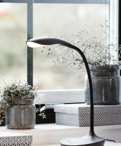 Czarna ledowa lampka biurkowa z gniazdem USB 106094 | Kaja Oświetlenie*Sklep Kaja Cheap