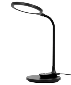 Czarna ledowa lampka biurkowa, ściemniana K-BL1153 z serii GAJA*Sklep Kaja Sale