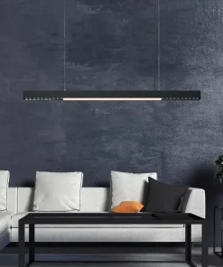 Fashion Sklep Kaja Czarna listwa LED nad stół 120cm LP-1301/1P L BK SMART CALI L | Kaja