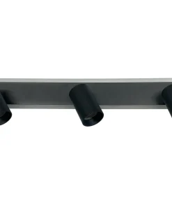 Discount Sklep Kaja Czarna listwa LED+GU10 na sufit i ścianę LP-0612/3WS BK PARMA | Kaja