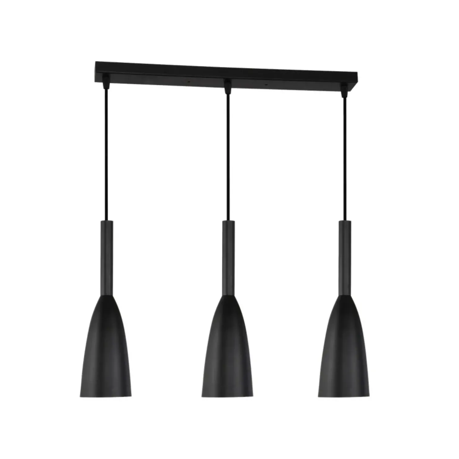 Fashion Sklep Kaja Czarna listwa sufitowa ze zwisami LP-181/3L BK SOLIN | Kaja