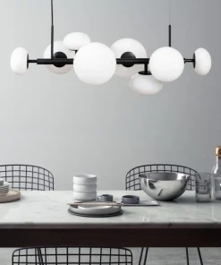 Outlet Sklep Kaja Czarna, molekularna, pozioma lampa wisząca ZM 1192 OMI | Kaja