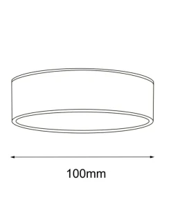 Czarna, niska lampa natynkowa IP44 3000K ANT 8056 z serii TOTTO*Sklep Kaja Best