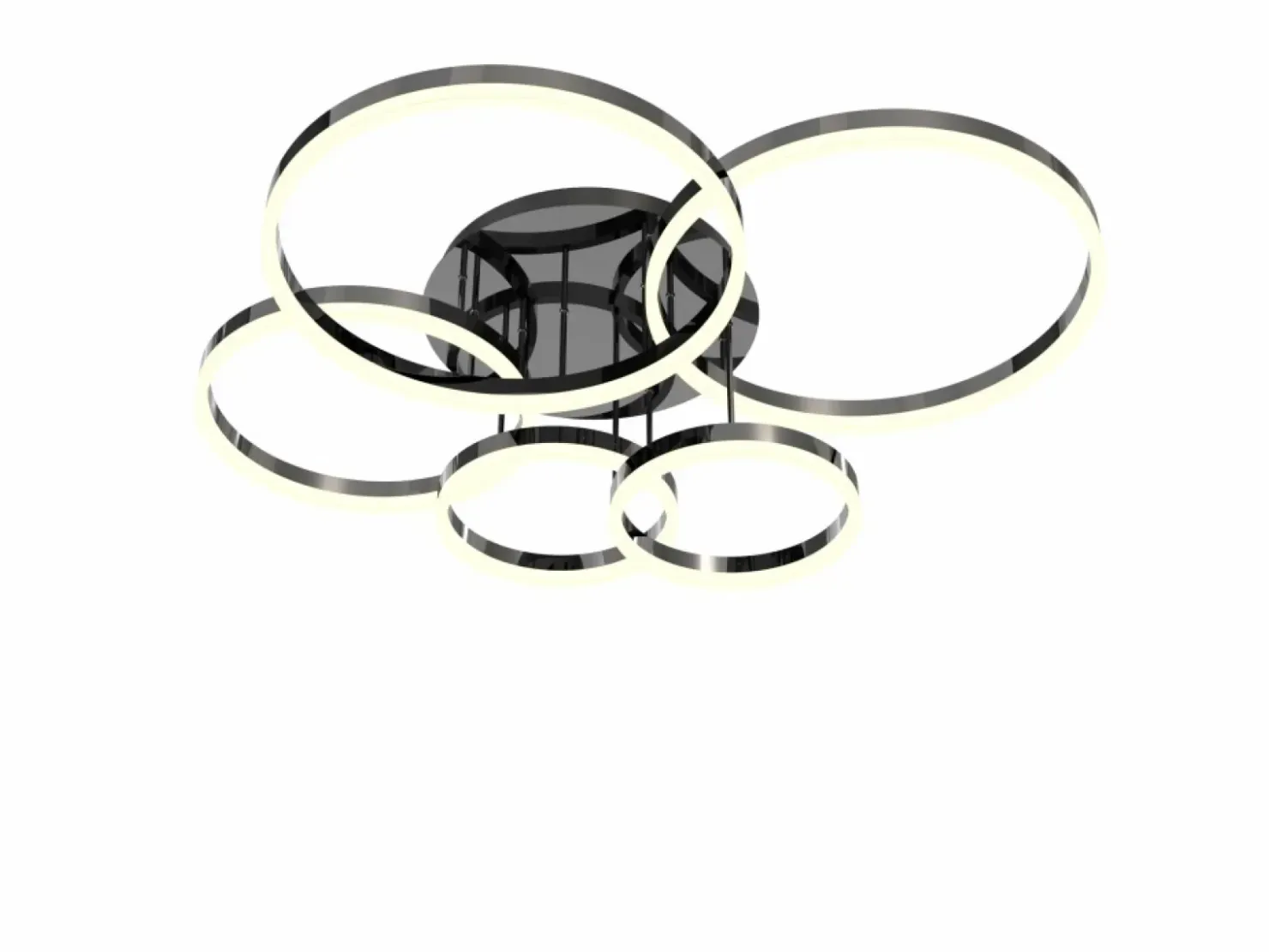 Czarna, nowoczesna lampa sufitowa LED WF 9049-605 PERPIGNON | Kaja*Sklep Kaja Discount