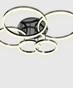 Czarna, nowoczesna lampa sufitowa LED WF 9049-605 PERPIGNON | Kaja*Sklep Kaja Discount