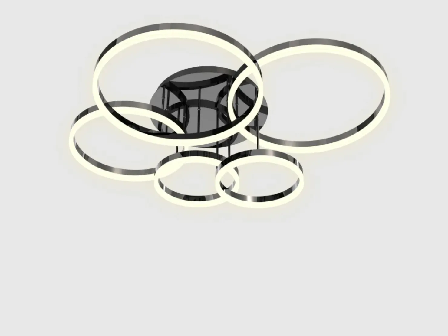Czarna, nowoczesna lampa sufitowa LED WF 9049-605 PERPIGNON | Kaja*Sklep Kaja Discount