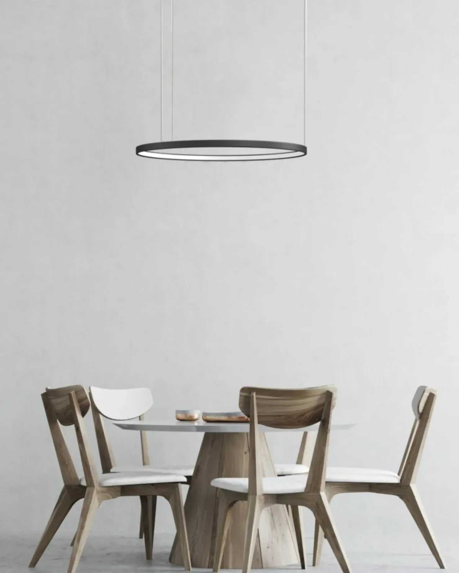 Shop Sklep Kaja Czarna obręcz LED ⌀57,5cm ze ściemniaczem AZ5019 AGNES | Kaja