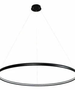 Best Sale Sklep Kaja Czarna okrągła lampa LED wisząca PL210503-1200-BK CARLO | Kaja