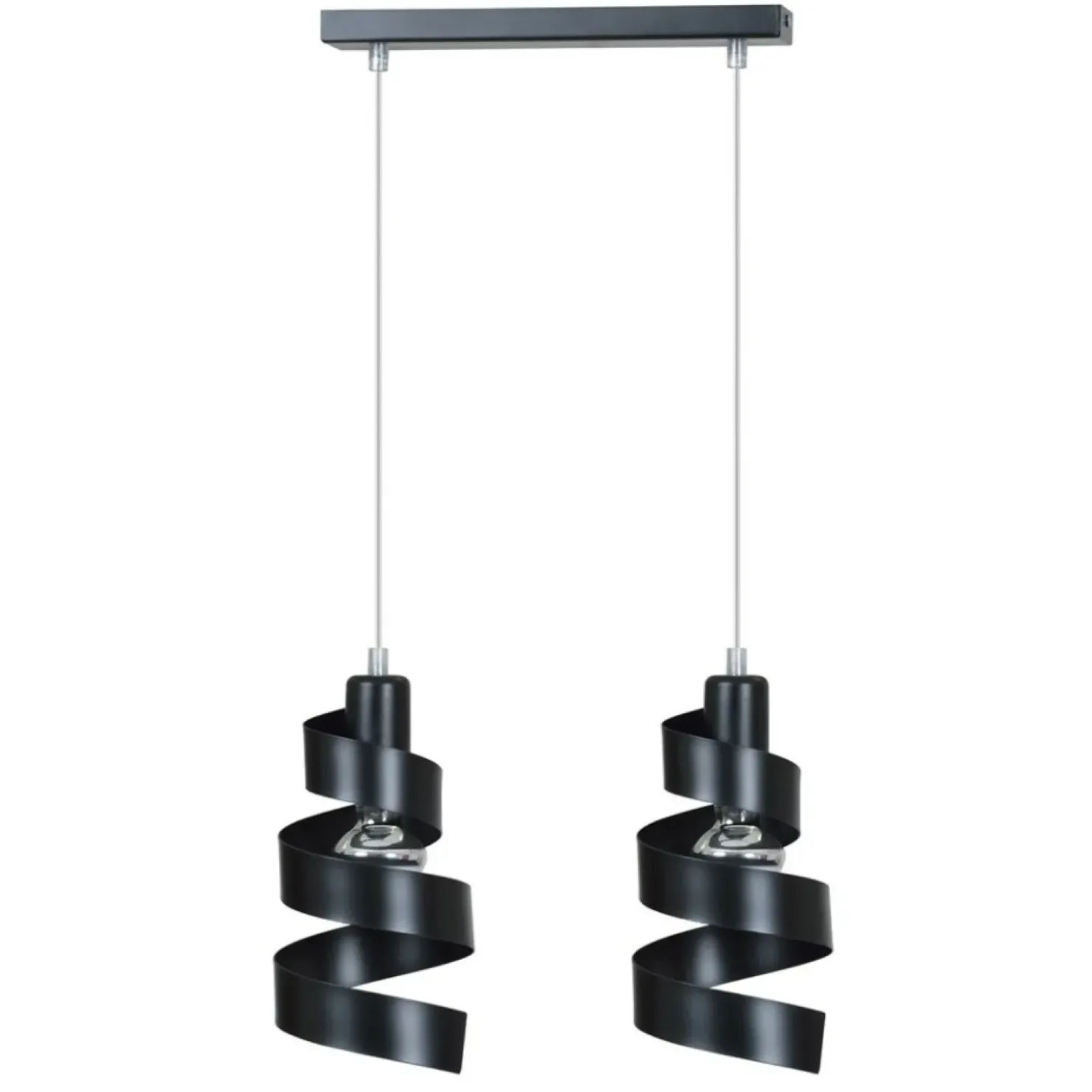 Sale Sklep Kaja Czarna, ozdobna lampa wisząca do sypialni 352/2 SAGA | Kaja czarny